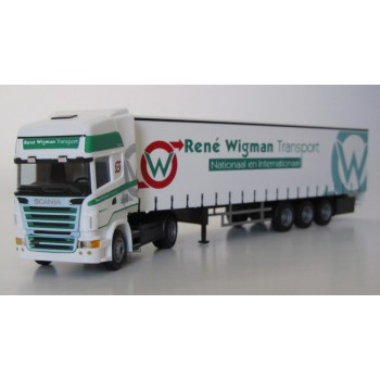 AWM 53112 Scania R Topline Rene Wigman Transport Westervoort met oplegger AWM 53112 Scania R Topline Rene Wigman Transport Westervoort met oplegger
