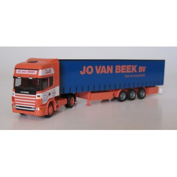 AWM 53258 Scania 4 Topline Jo van Beek Logistics met oplegger"