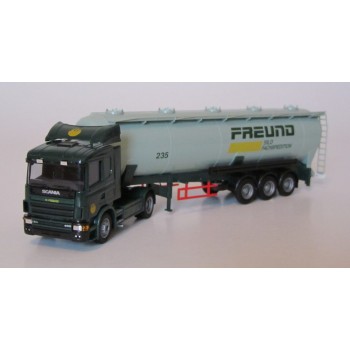 AWM 70975 Scania 4 Highline Freund met silo semi"