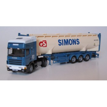 AWM 709992 Scania 4 R Topline Gé Simons met 40ft tankcontainer"