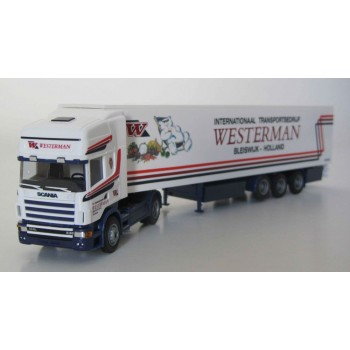 AWM 71207 Scania 4 Topline Westerman Bleiswijk Holland met oplegger