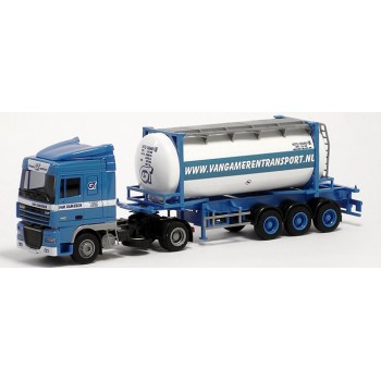 AWM 74108 DAF XF105 SC met 20ft. van-Hool-Tankcontainer "Gameren"