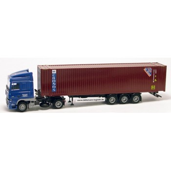 AWM 74124 Daf XF 105 Dellemann Logistik met 45ft. container