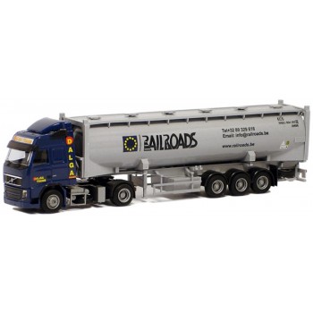 AWM 74779 Volvo GL FH Dalga Trans "Railroads" 40ft. Drucksilo container. AWM 74779 Volvo GL FH Dalga Trans "Railroads" 40ft. Drucksilo container.