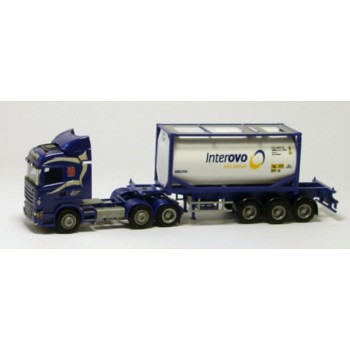 AWM 74983 Scania R HighLine " Interovo" 20ft Tankcontainer AWM 74983 Scania R HighLine " Interovo" 20ft Tankcontainer