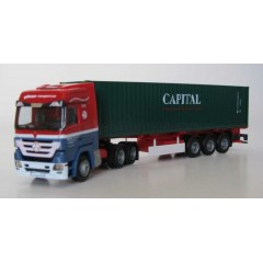 AWM 829741 Mercedes Actros Era Transport met 40 ft highcube container