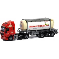 AWM 907791 Iveco Stralis Euro 6 HiWay 26ft. tankcontainer "Van den Bosch" 