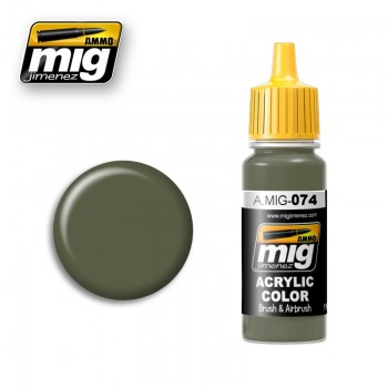 Mig 0074 Acryl Kleur Green Moss Flesje 17Ml