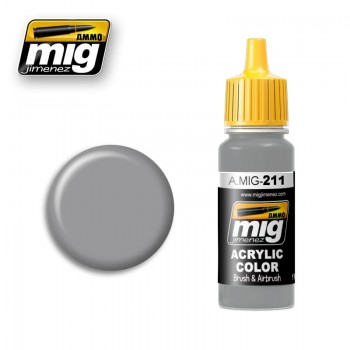 Mig 0211 Acryl Kleur Fs 36270 Medium Gray Flesje 17Ml Mig 0211 Acryl Kleur Fs 36270 Medium Gray Flesje 17Ml