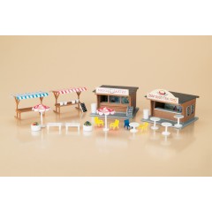 Auhagen 11352 Eetkramen & markttafels / Imbiss- & Marktstände 1:87/H0