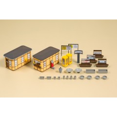 Auhagen 11452 Stations/Perron accessoires / Bahnhofsausstattung 1:87/H0