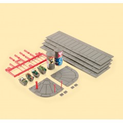 Auhagen 12254 Stoep/Trottoir + accessoires / Fußsteig mit Zubehör