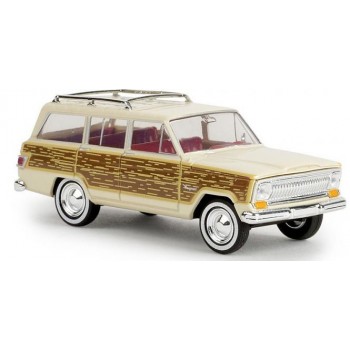 Brekina 19857 Jeep Wagoneer, hellelfenbein "woody", TD