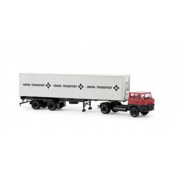 Brekina 82206 Henschel HS 16 TS 40ft-Container-SZ "Union Transport"