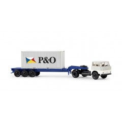 Brekina 82208 Henschel HS 16 TS 20ft-Container-SZ "P&O"
