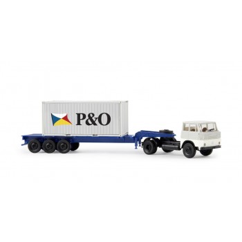 Brekina 82208 Henschel HS 16 TS 20ft-Container-SZ "P&O"