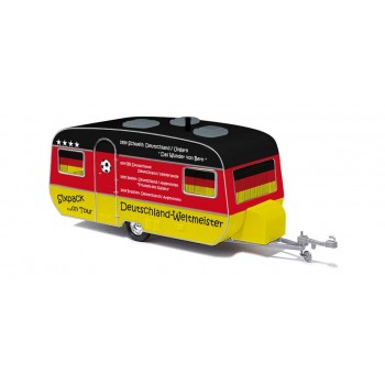 Busch 44962 Tabbert Caravan "Fussball-Fan" HO 1:87 Busch 44962 Tabbert Caravan "Fussball-Fan" HO 1:87