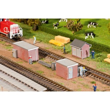 Faller 120239 3 Trafohuisjes Baksteen H0 Faller 120239 Trafostations Baksteen - FAL120239
