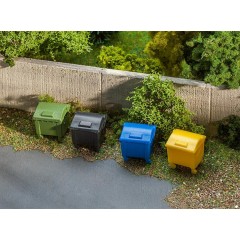 Faller 180343 Vuilnisbakken Set H0