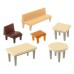Faller 272440 7 Tafles 24 Stoelen 12 Banken 1:160/N Faller 272440 7 Tafles 24 Stoelen 12 Banken 1:160/N
