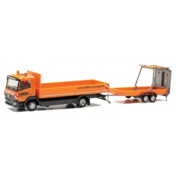 Herpa 956246 Mercedes Benz Atego 13 Pr.-LKW + aanhanger Elektro Prange 1:87 Herpa 956246 Mercedes Benz Atego 13 Pr.-LKW + aanhanger Elektro Prange 1:87