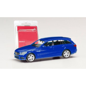 Herpa 013284002 Mercedes Benz CKlasse Combi blauw (Minikit) 1:87 Herpa 013284002 Mercedes Benz CKlasse Combi blauw (Minikit) 1:87