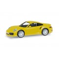 Herpa 028615003 Porsche 911 Turbo, geel 1:87