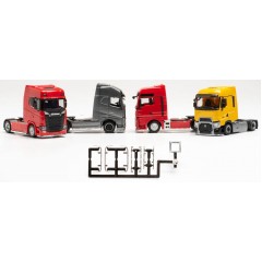 Herpa 054232 Lowbar & Sidebar Zugm. Mit Chassisverkleidung (f. 6 Zugm.) 1:87