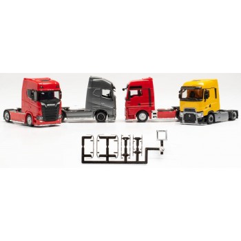 Herpa 054232 Lowbar & Sidebar Zugm. Mit Chassisverkleidung (f. 6 Zugm.) 1:87