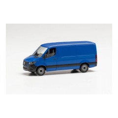 Herpa 096485 Mercedes Benz Sprinter `18 FD, blauw 1:87 Herpa 096485 Mercedes Benz Sprinter `18 FD, blauw 1:87