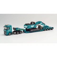 Herpa 313001 Mercedes Benz Arocs 6x4 T.Sz. + Liebherr R 954 Weber Betonp.