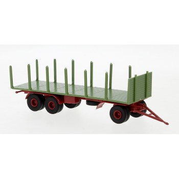 Brekina 55311 Aanhanger 3-assig Groen/Rood 1:87 Brekina 55311 Aanhanger 3-assig Groen/Rood 1:87