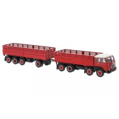Brekina 58413 Fiat 690 Millipiedi RHD rood/zwart wit dak