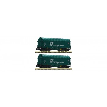 Fleischmann 837928 2-tlg. Set: Schiebeplanenwagen FS