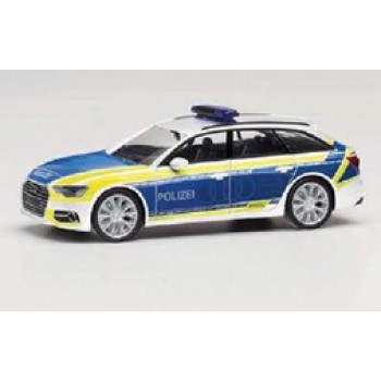 Herpa 096058 Audi A6 Avant Polizei / Audi Vorführfahrzeug