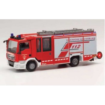 Herpa 096171 MAN TGL Ziegler Z-Cab Hilfeleistungslöschfahrzeug Feuerwehr Regensburg