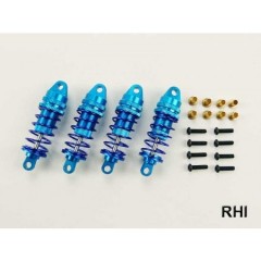 RHI 800714 TT-02 Alu demperset blauw 4st. Tamiya (zonder olie)