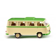 Wiking 027044 Borgward Campingbus B611 - elfenbeinbeige/gelbgrün
