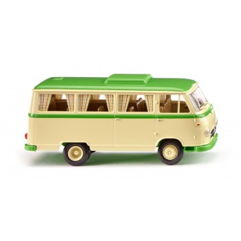 Wiking 027044 Borgward Campingbus B611 - elfenbeinbeige/gelbgrün