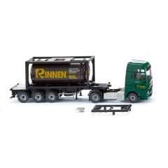 Wiking 053606 Tankcontainersattelzug 20' (MAN TGX Euro 6c) "Rinnen"