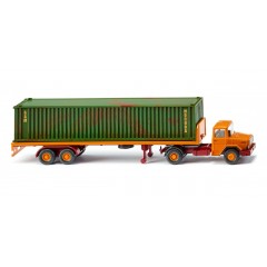 Wiking 055405 Flachpritschensattelzug (Magirus Deutz)