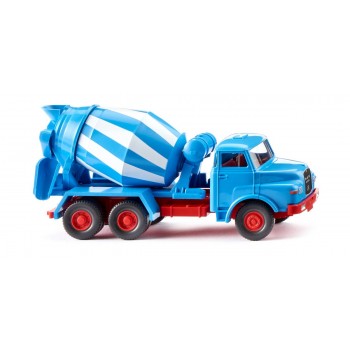 Wiking 068208 Betonmischer (MAN) - blau/weiß