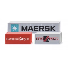 Wiking 095004 Zubehörpackung - Container 1x 40' - 2x 20'