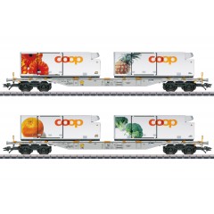 Marklin 47462 Containertragw.-Set AAE/Coop