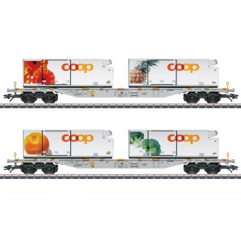 Marklin 47462 Containertragw.-Set AAE/Coop