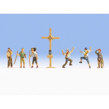 Noch Scenery 15874 Bergwanderer Mit Gipfelkreuz H0 Noch Scenery 15874 Bergwanderer Mit Gipfelkreuz H0