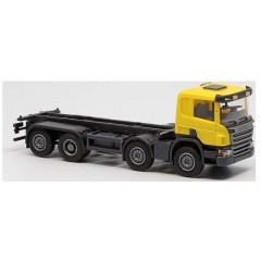OLM-Design Scania P 8x2 container, geel/grijs