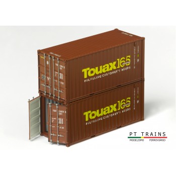 PT Trains 190016 set 2 x 20ft. container "TOUAX"