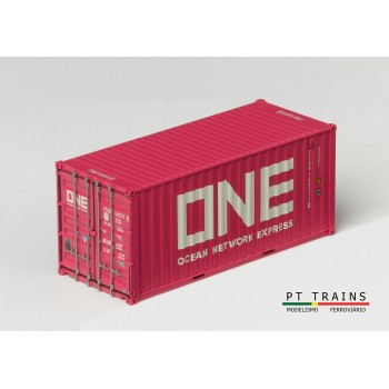PT Trains 820030 20ft. container "ONE" FTAU1605110 (Pink)