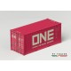 PT Trains 820030 20ft. container "ONE" FTAU1605110 (Pink)